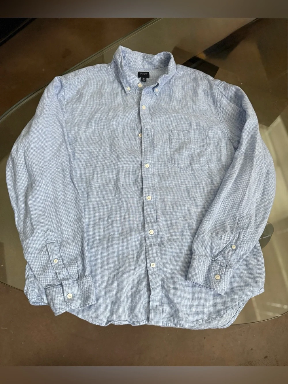 J. Crew Men's Classic Linen-blend Button-Down Shirt